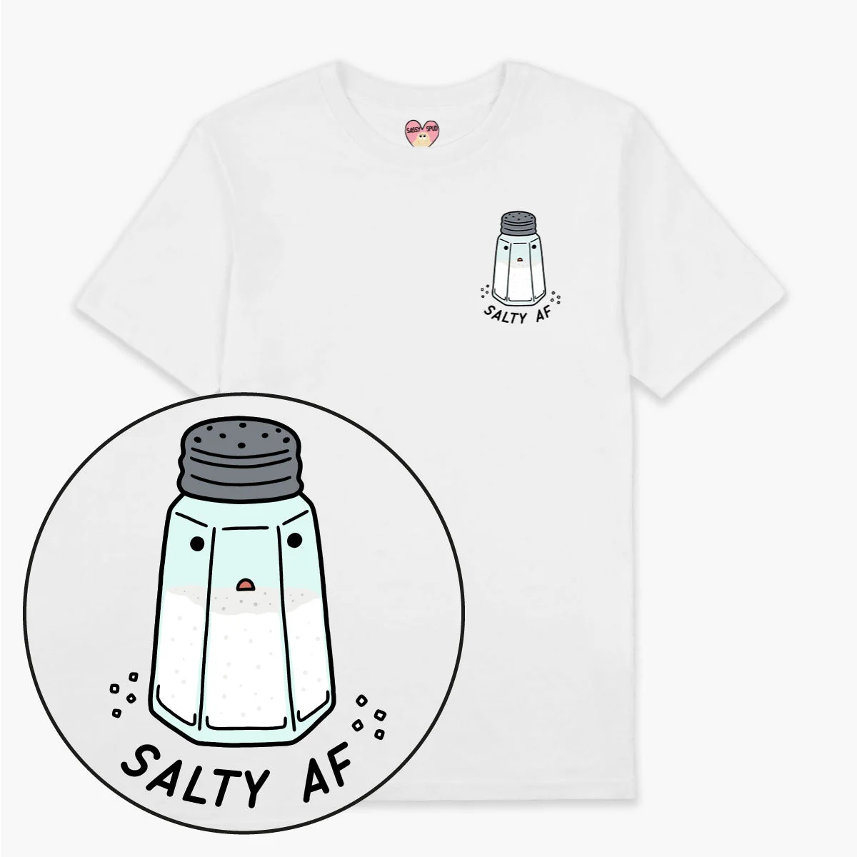 Organic Cotton Unisex Graphic Tee - Salty Design