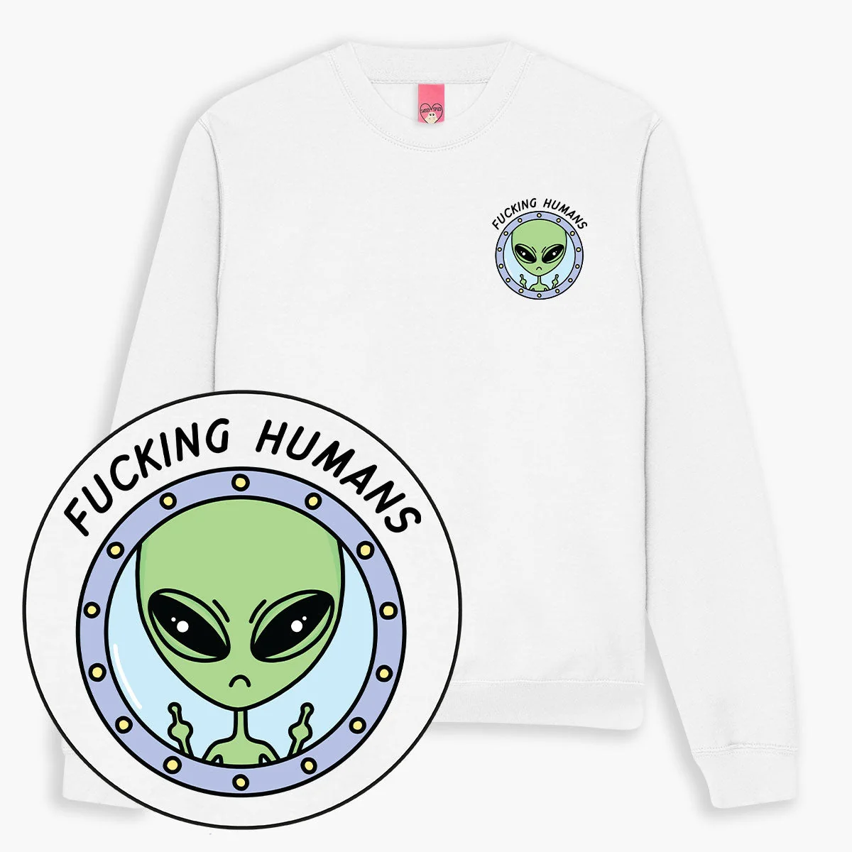 Alien Print Unisex Sweatshirt | Eco-Friendly & Ethically Made