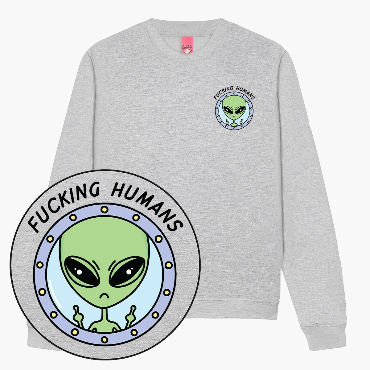 Alien Print Unisex Sweatshirt | Eco-Friendly & Ethically Made