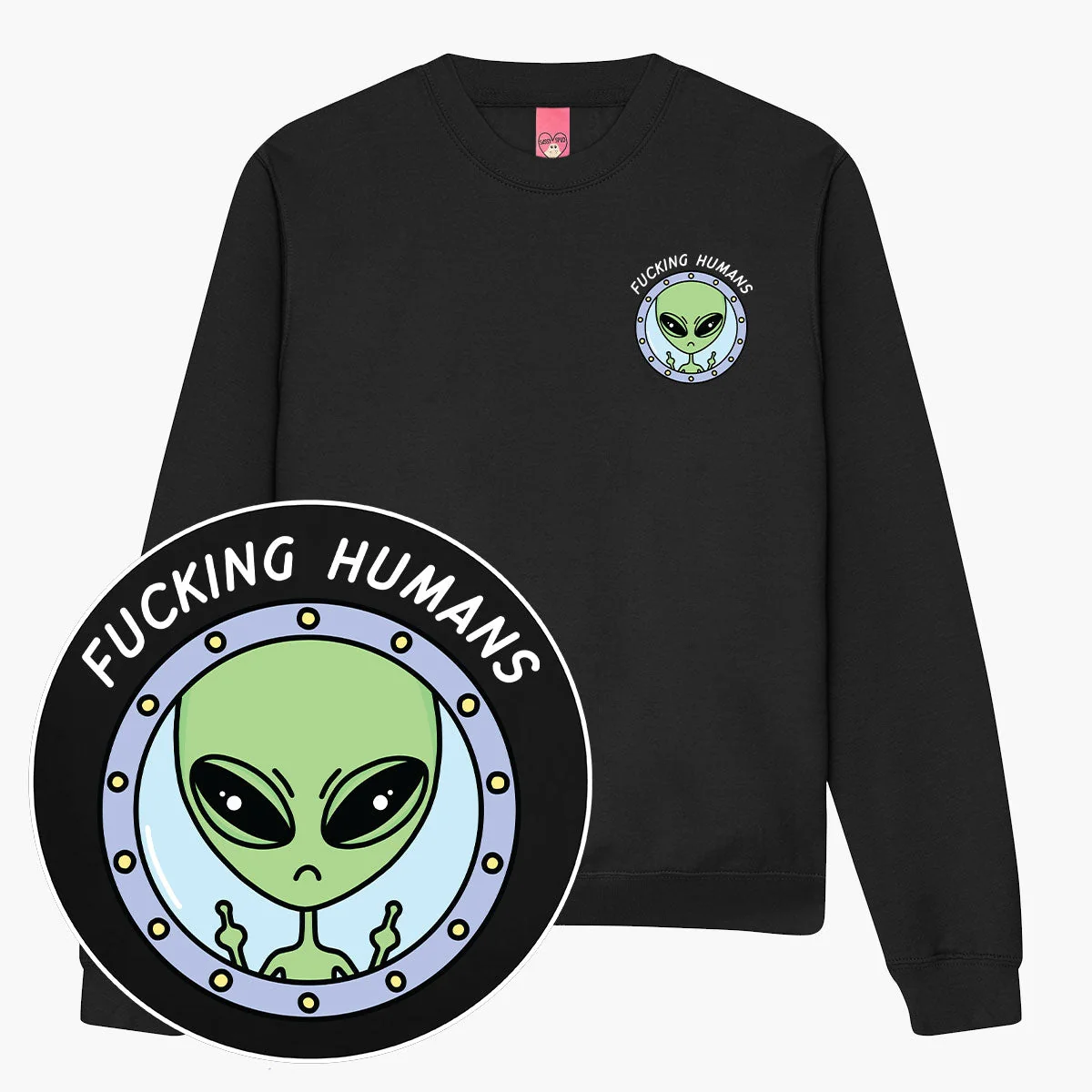 Alien Print Unisex Sweatshirt | Eco-Friendly & Ethically Made