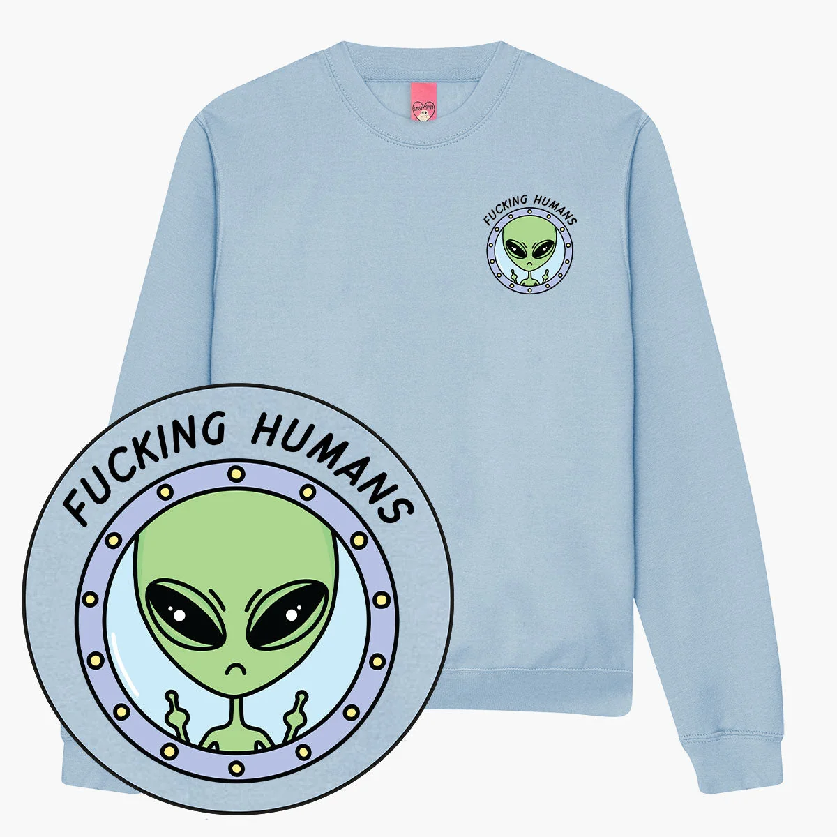 Alien Print Unisex Sweatshirt | Eco-Friendly & Ethically Made