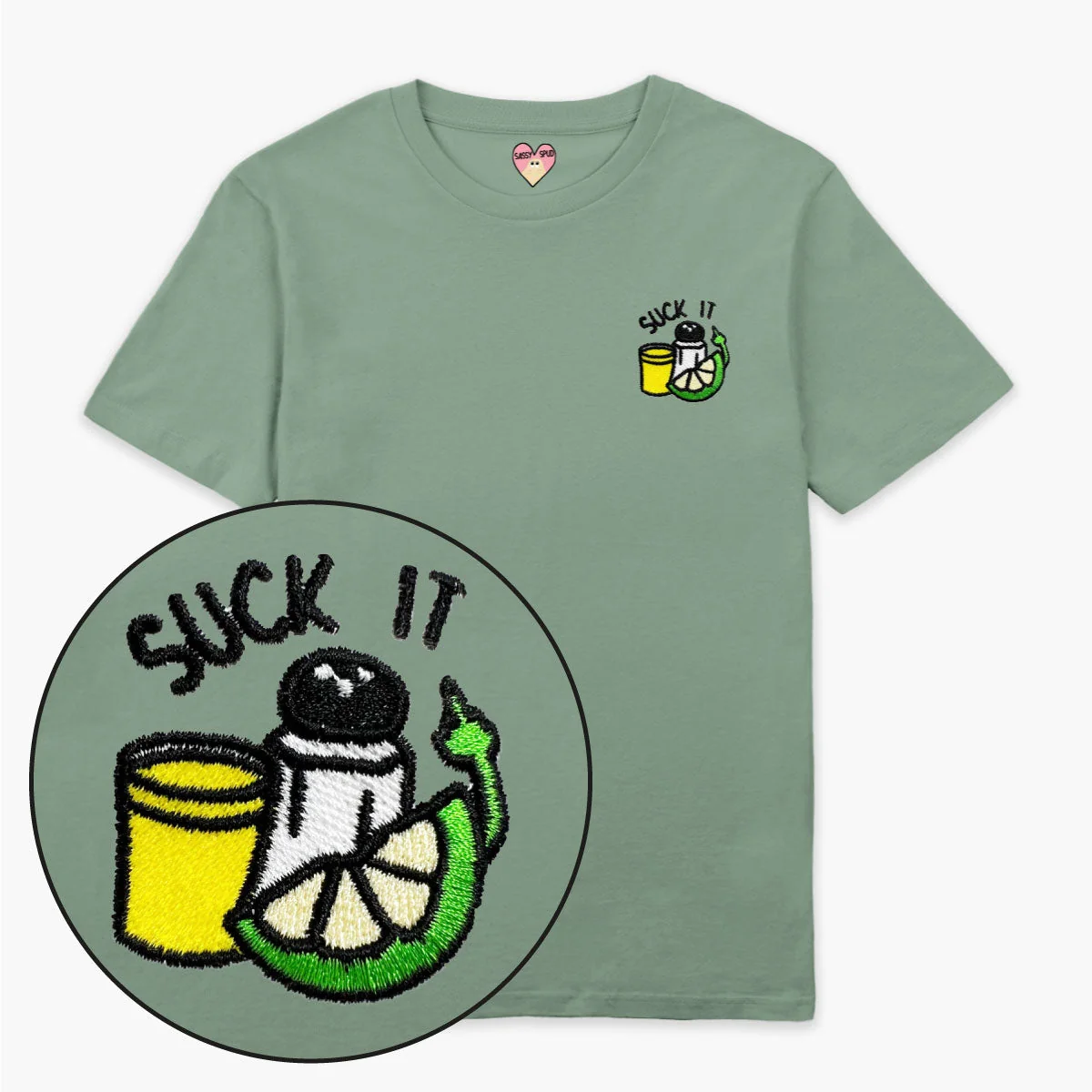 Food-Inspired Embroidered Unisex T-Shirt Collection