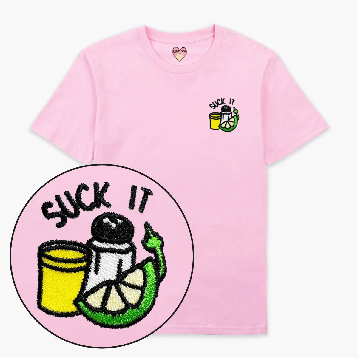 Food-Inspired Embroidered Unisex T-Shirt Collection