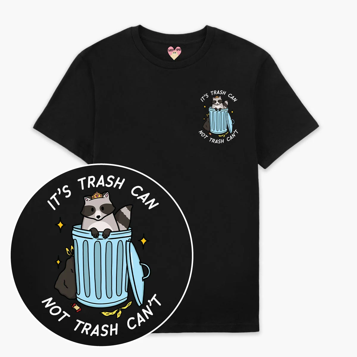 Yellow Organic Cotton Trash Can Graphic Tee