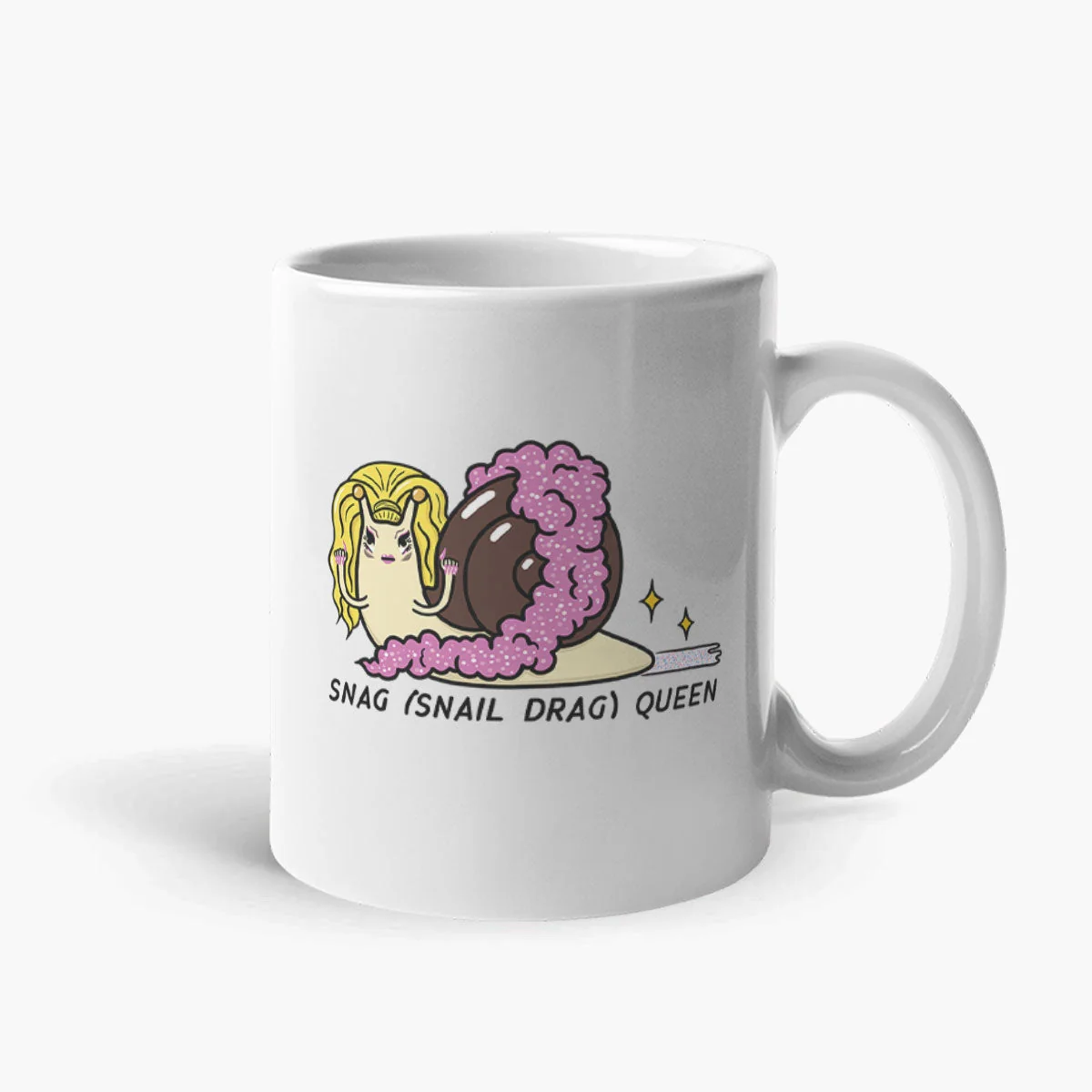 Sassy Snag White Ceramic Coffee Mug - Eco-Friendly Gift