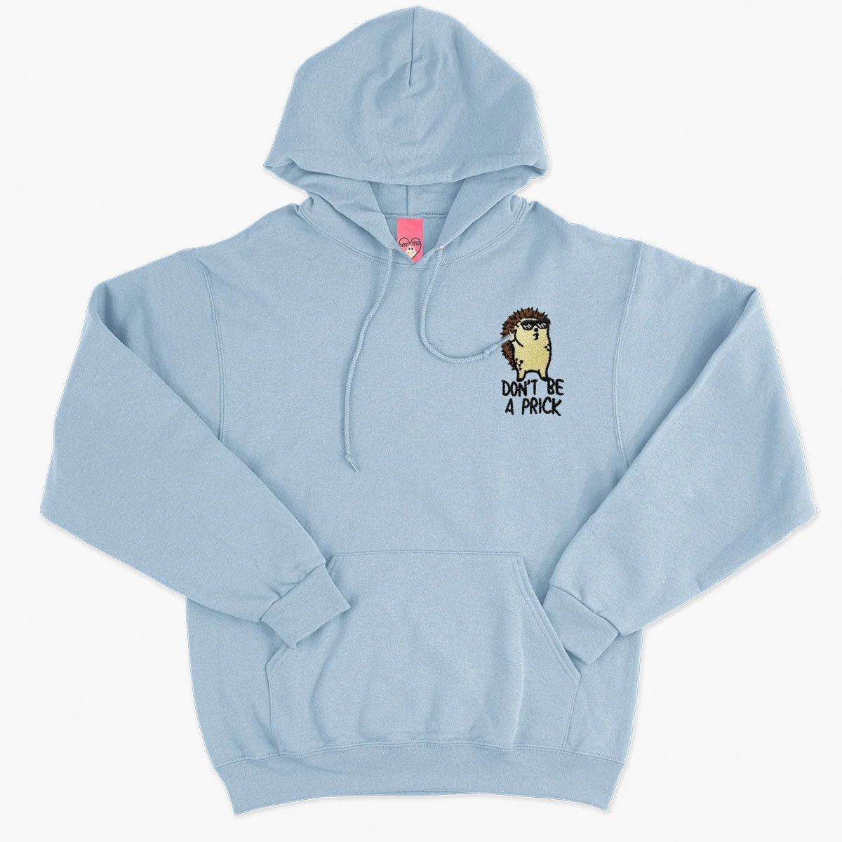 Embroidered Hedgehog Unisex Hoodie - Premium Cotton