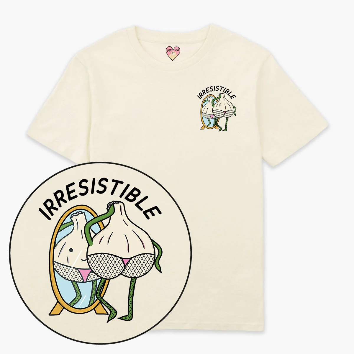 Organic Cotton Unisex Printed T-Shirt | Sassy Spud Design