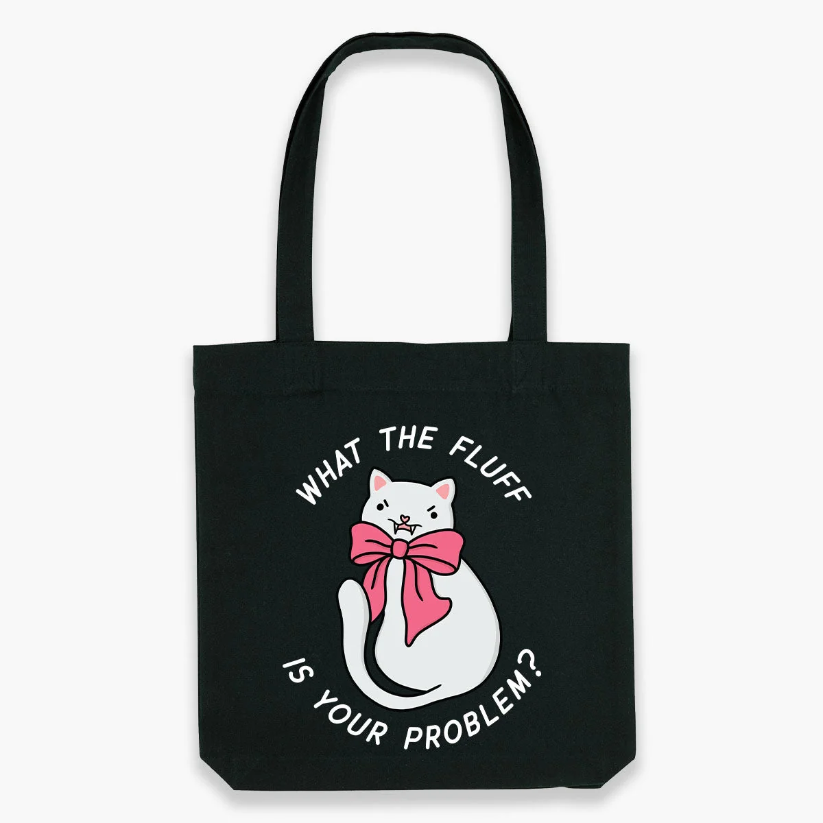 Sassy Fluff Hat Tote Bag in Natural, Grey, Black - Durable & Ethically Made