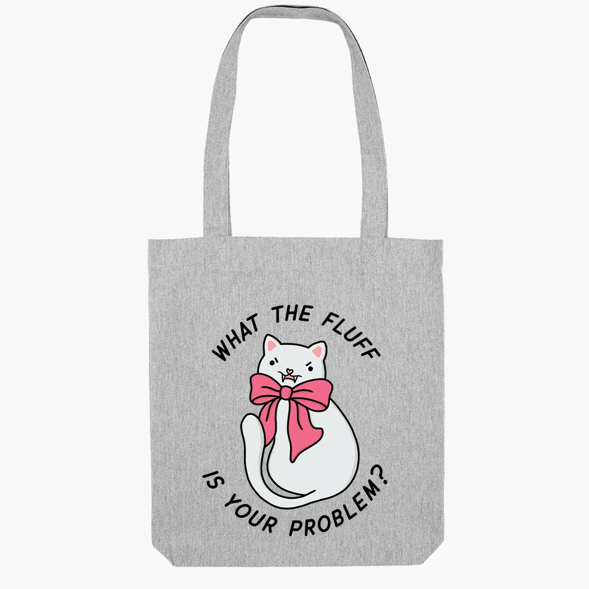 Sassy Fluff Hat Tote Bag in Natural, Grey, Black - Durable & Ethically Made