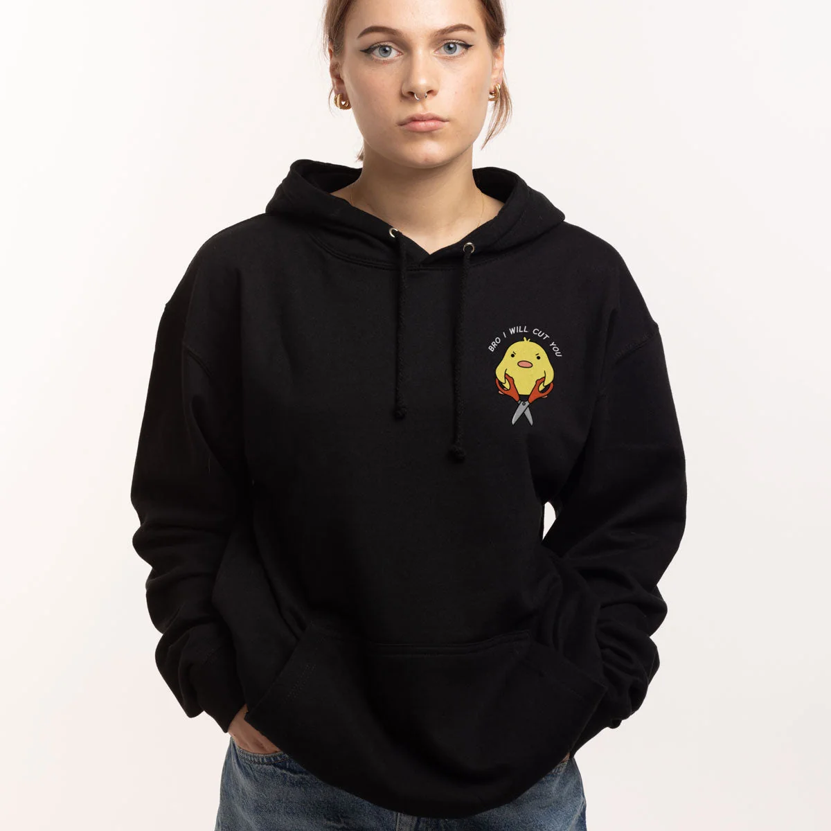 Cozy Printed Hoodie - Unisex Premium Cotton Sweatshirt