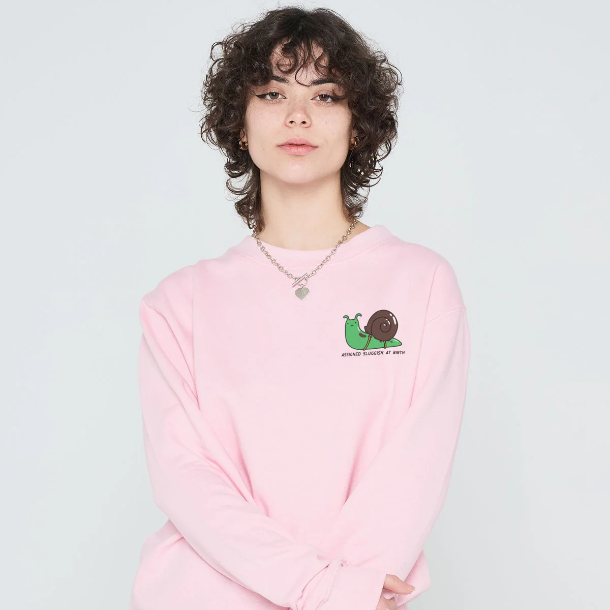 Cosy Heather Grey Sweater | Printed Unisex Sweatshirt