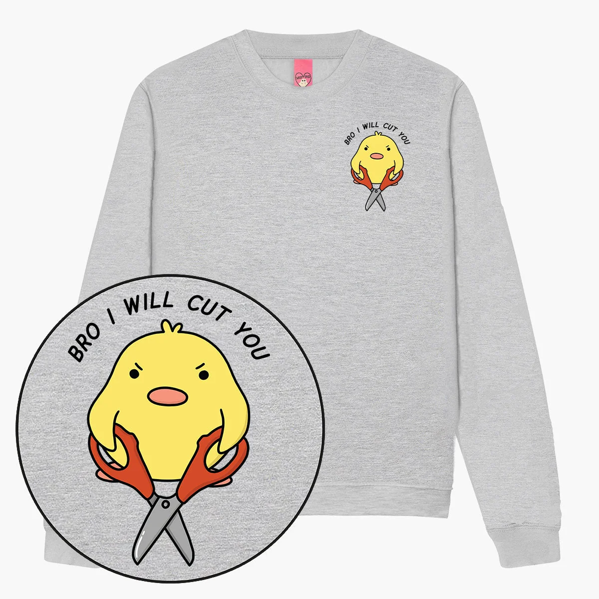 Cosy Unisex Fleece Sweatshirt - Stylish Print Detail