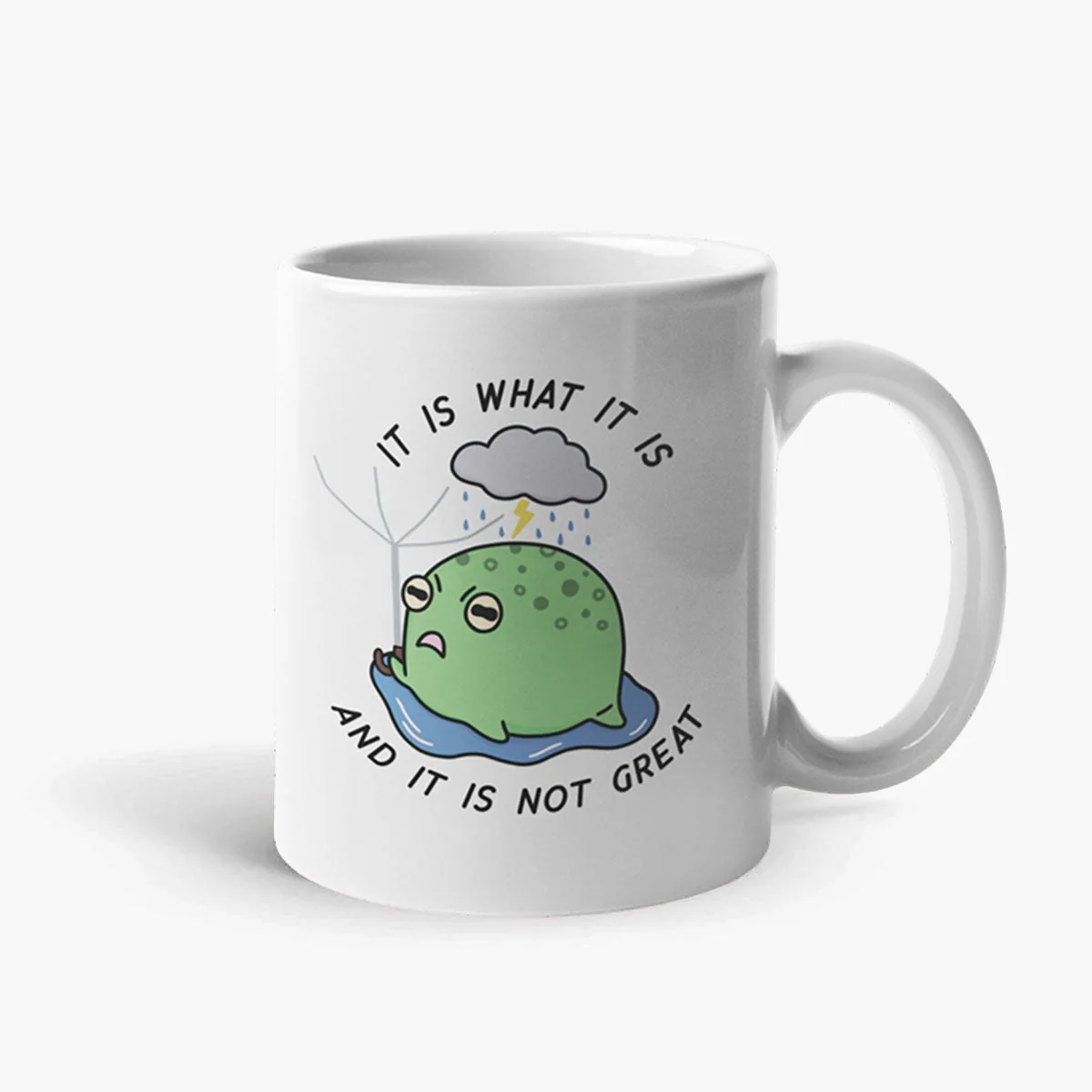 Funny Quote Ceramic Coffee Mug - Unique Sassy Spud Design
