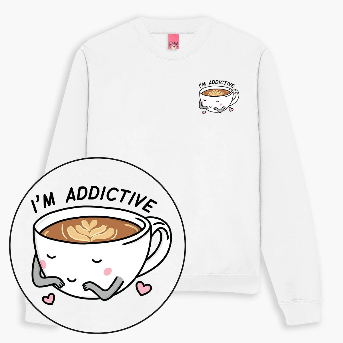 Cosy Coffee Lover Sweatshirt - Eco-Friendly Unisex JH030 Printed Top