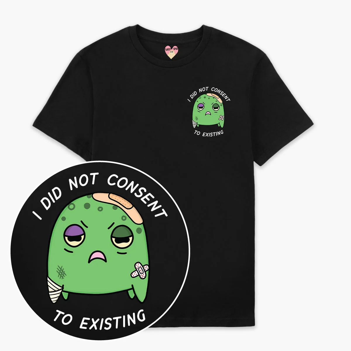 Organic Cotton Unisex Graphic Tee - Unique Sassy Spud Design