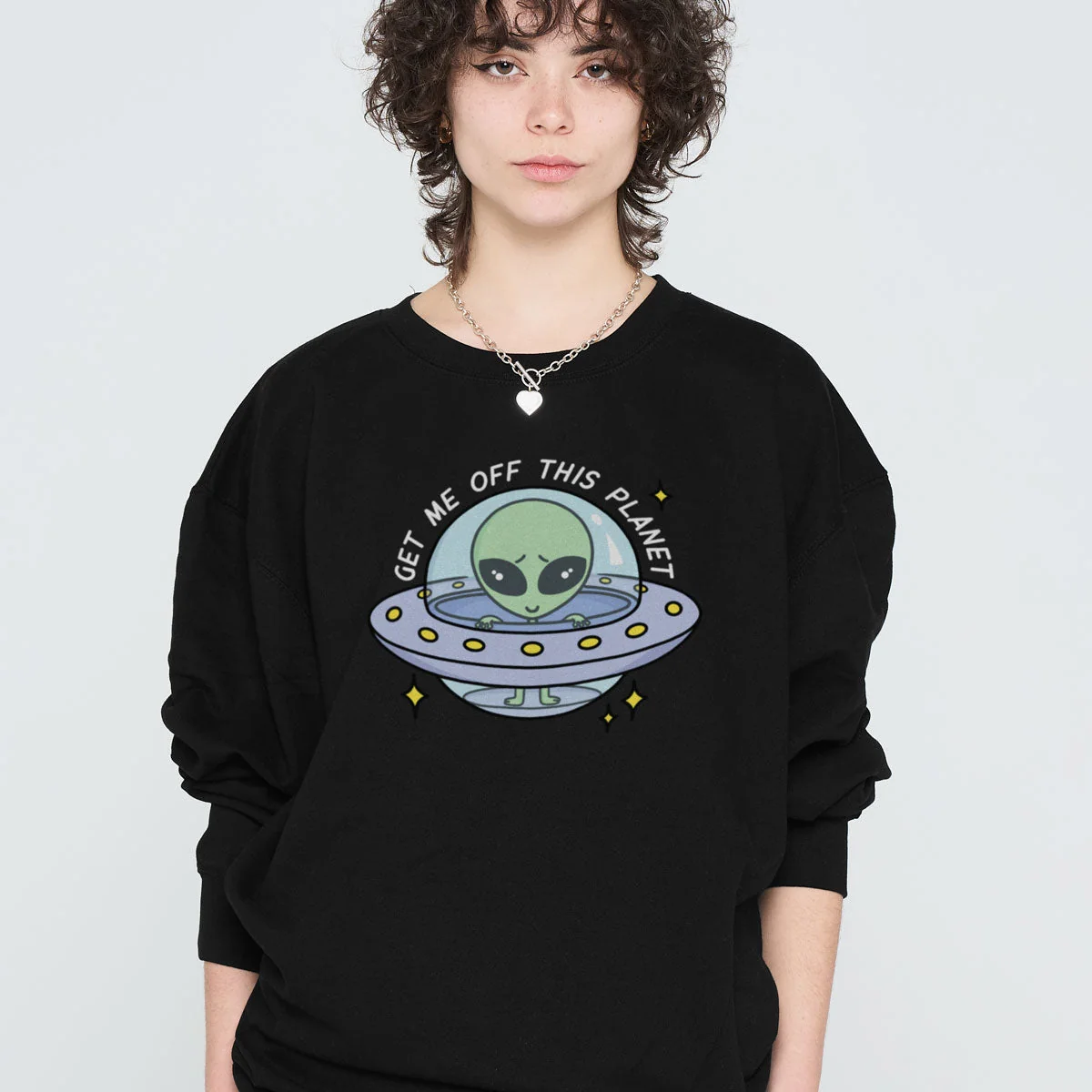 Ethically Made Planet Escape Sweatshirt Unisex Fit