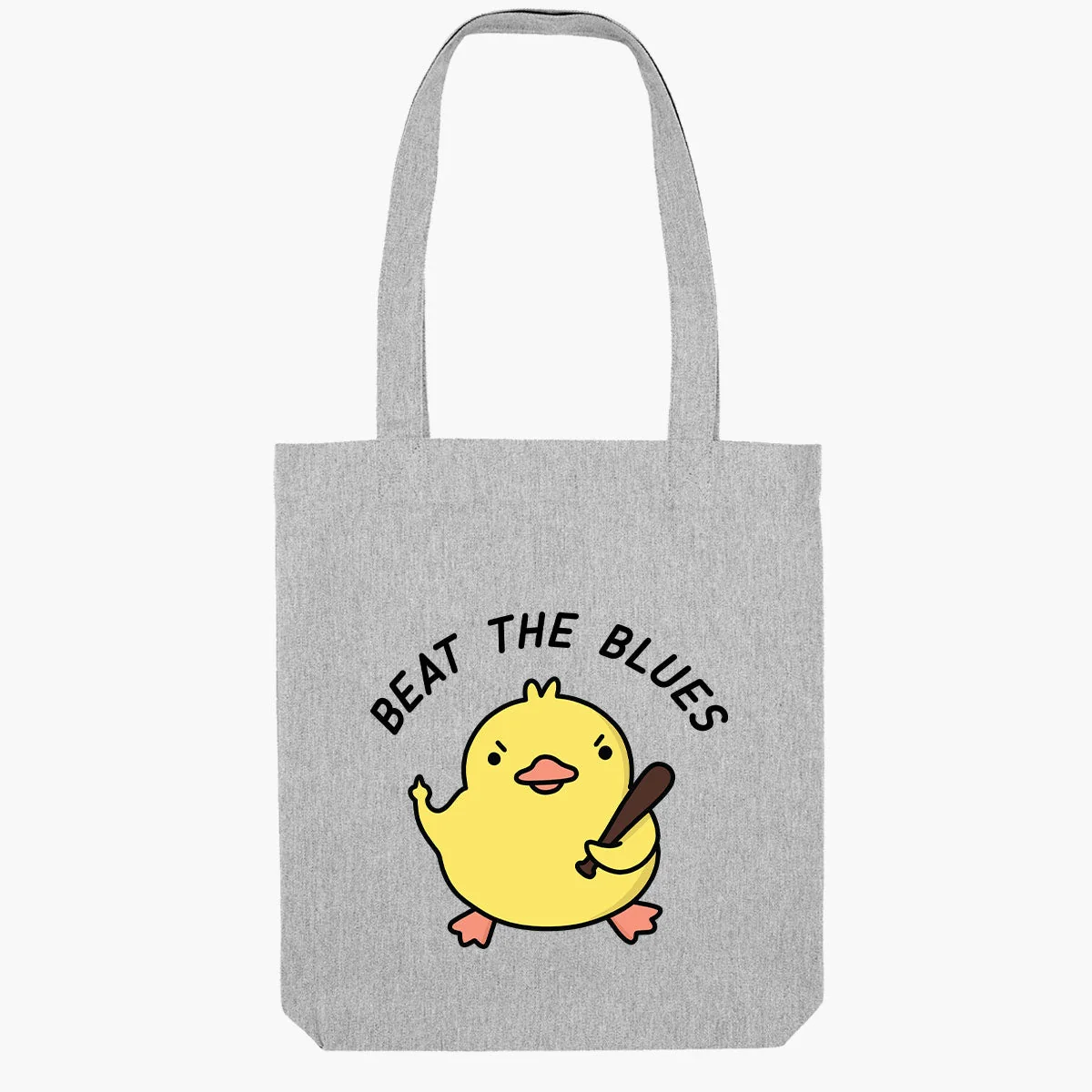 Sassy Duck Print Organic Cotton Tote Bag