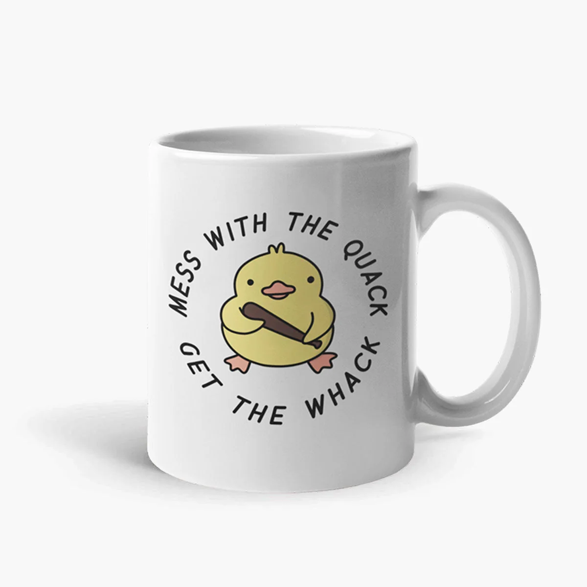 Sassy Spud Funny Duck Coffee Mug - White 11oz Ceramic