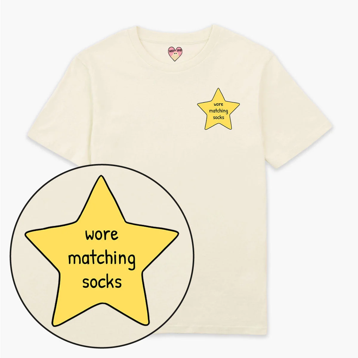 Organic Cotton Gold Star T-Shirt - Unisex Fit in Various Colors