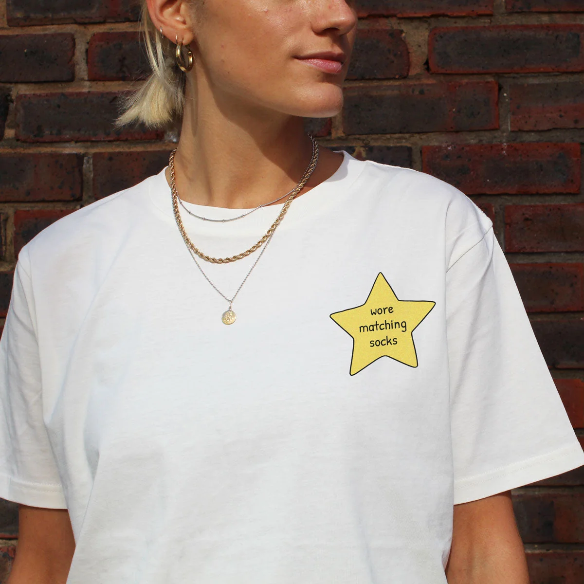 Organic Cotton Gold Star T-Shirt - Unisex Fit in Various Colors