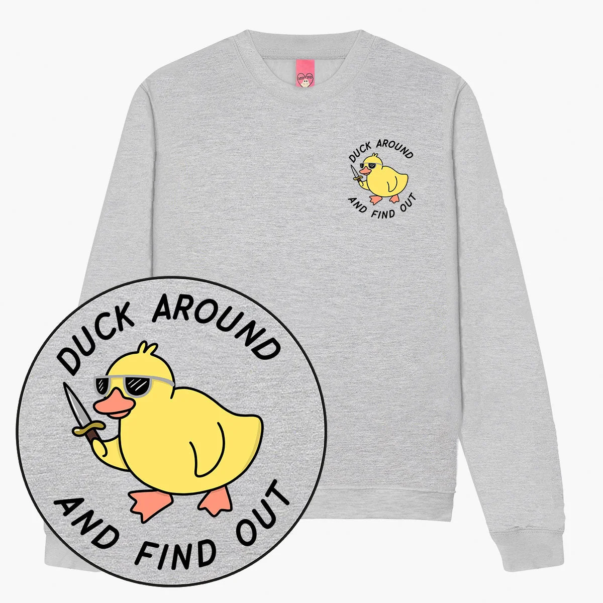 Cosy Duck Print Sweatshirt | Unisex Fit