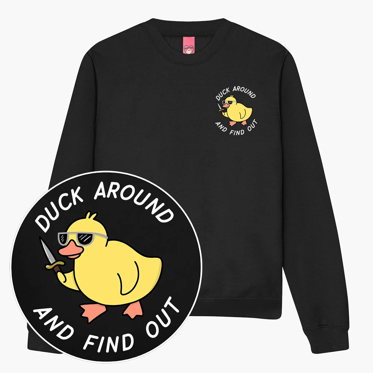 Cosy Duck Print Sweatshirt | Unisex Fit