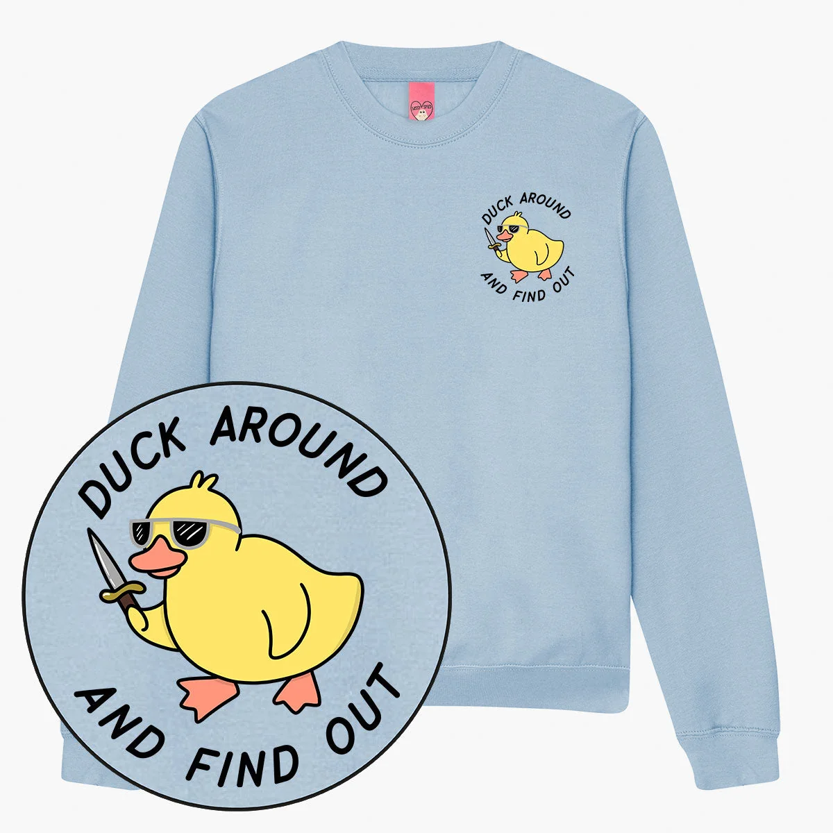 Cosy Duck Print Sweatshirt | Unisex Fit