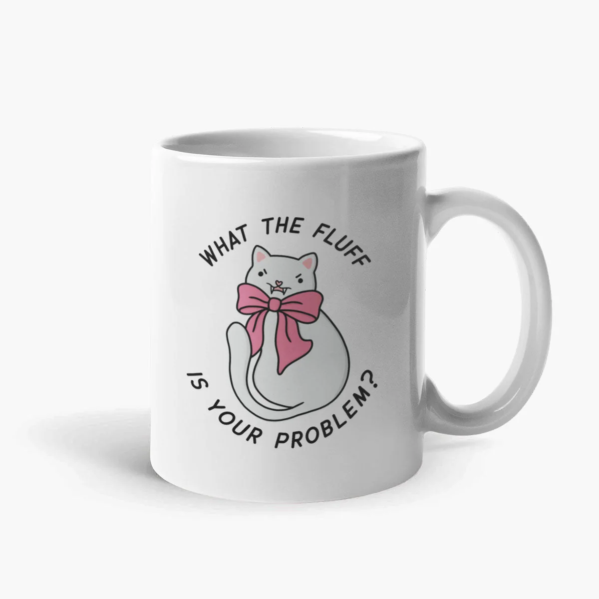 Funny Fluffy Hat Coffee Mug 11oz White Ceramic