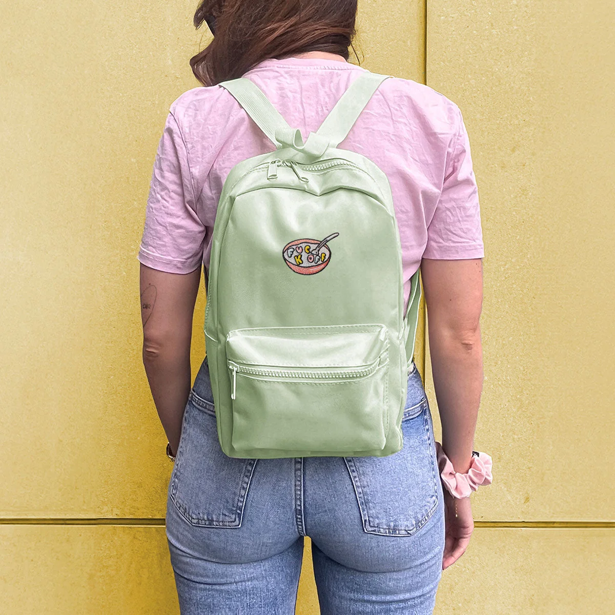 Sassy Embroidered Mini Backpack - Durable Vegan Ethical Design