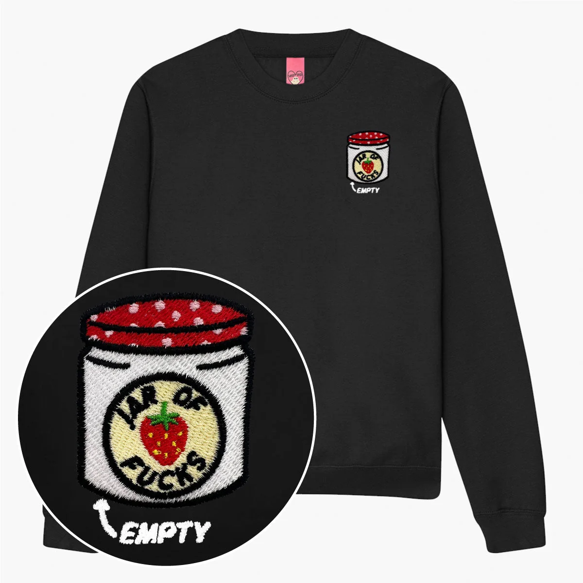 Embroidered Cosy Sweatshirt for Unisex in Various Colors