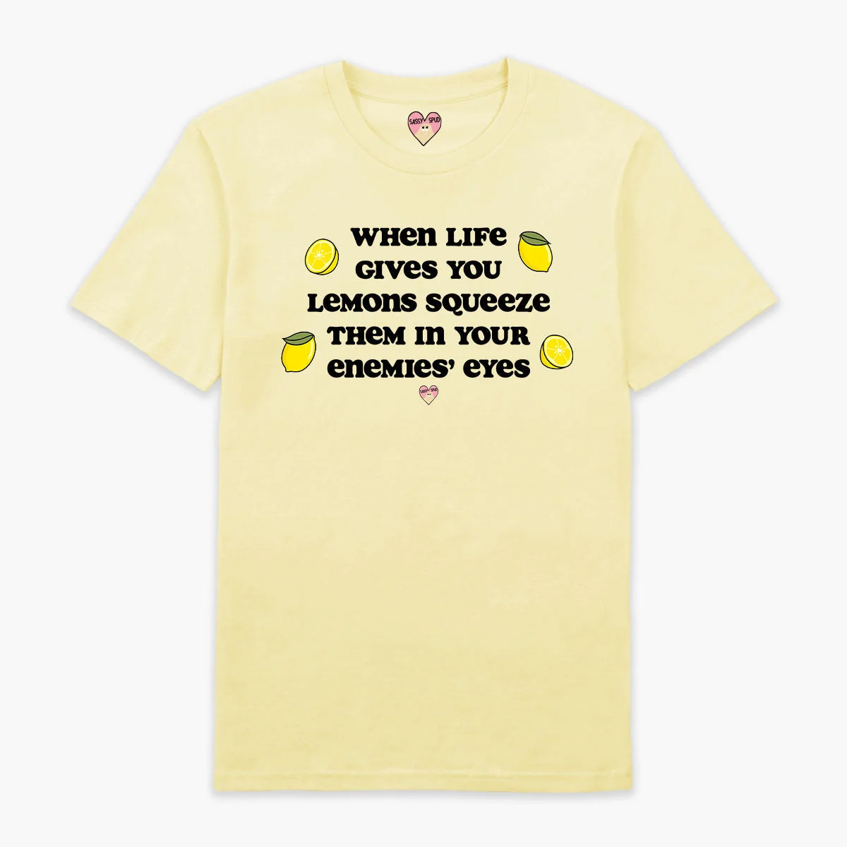 Lemon Print Unisex Organic Cotton T-Shirt