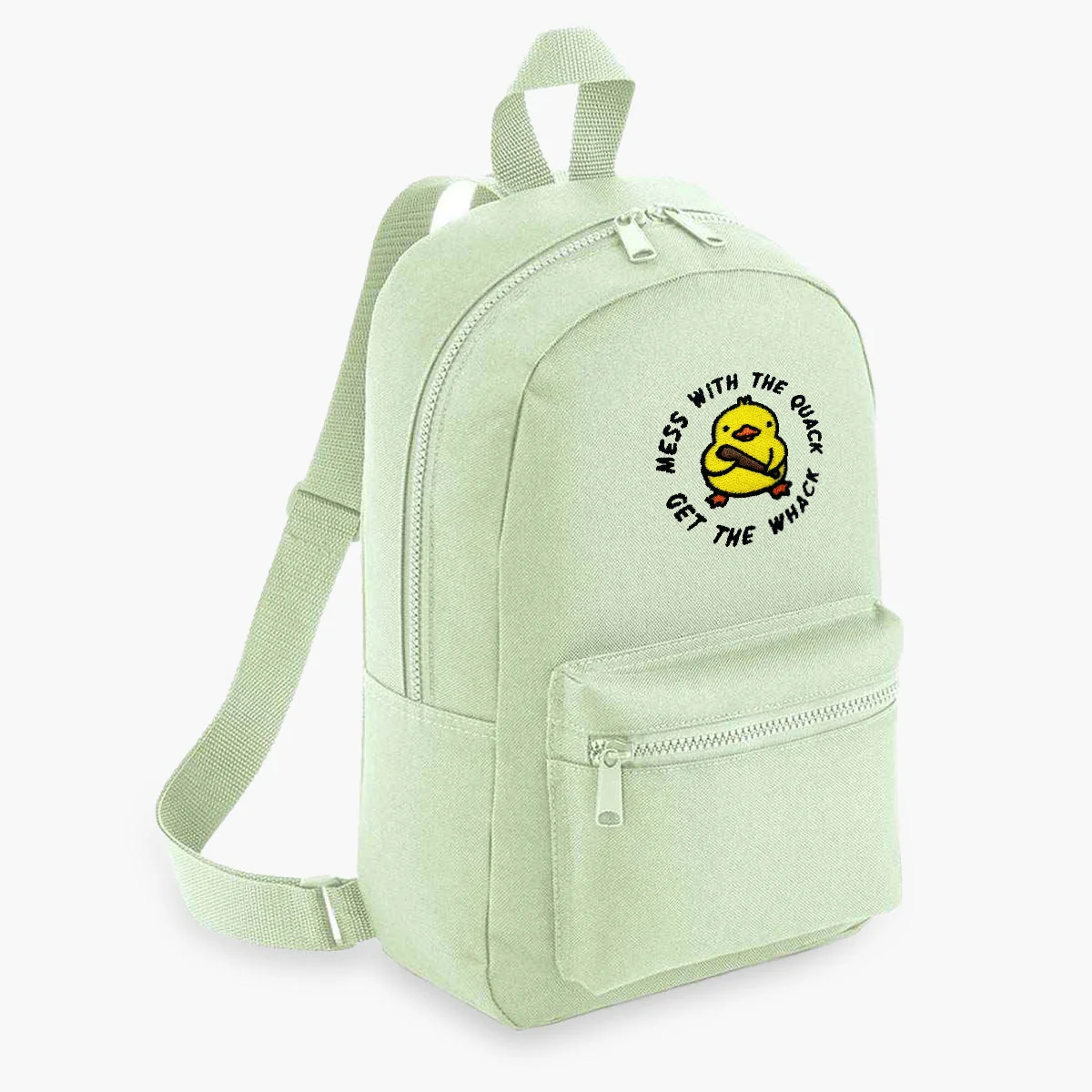 Sassy Embroidered Mini Backpack - Durable Vegan Bag