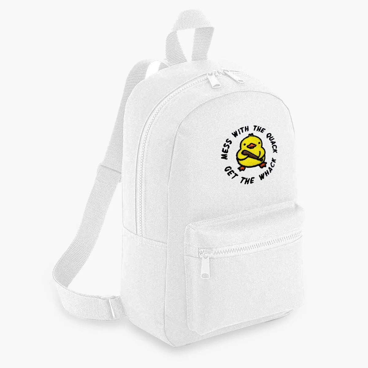 Sassy Embroidered Mini Backpack - Durable Vegan Bag