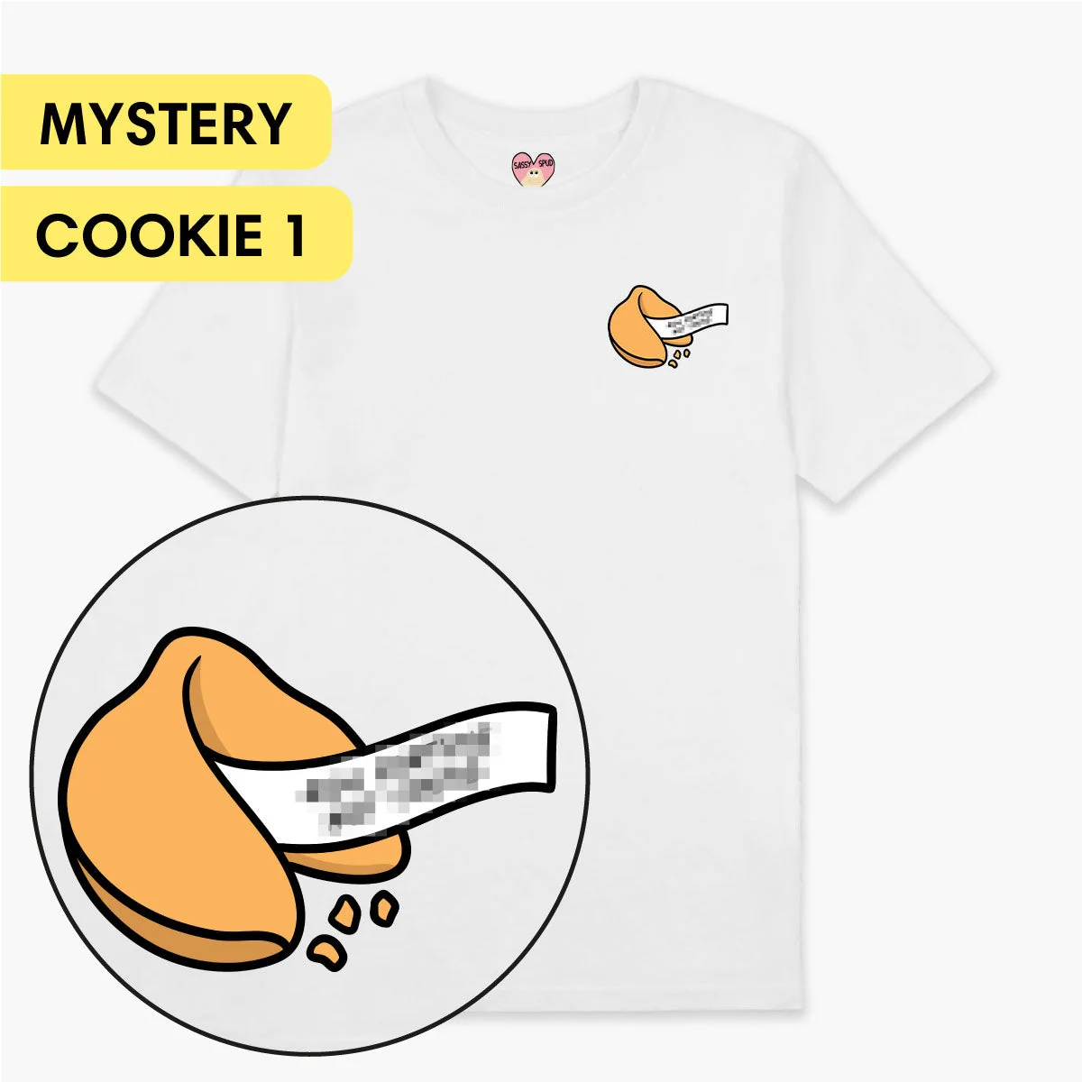 Mystery Cookie Surprise Fortune Message T-Shirt