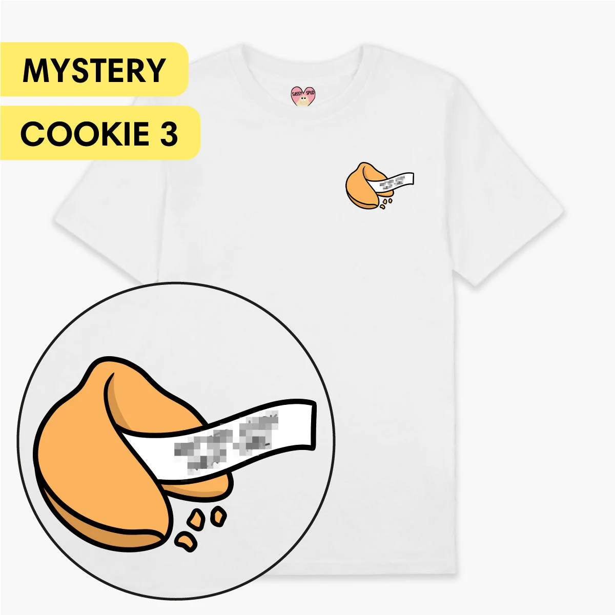 Mystery Cookie Surprise Fortune Message T-Shirt