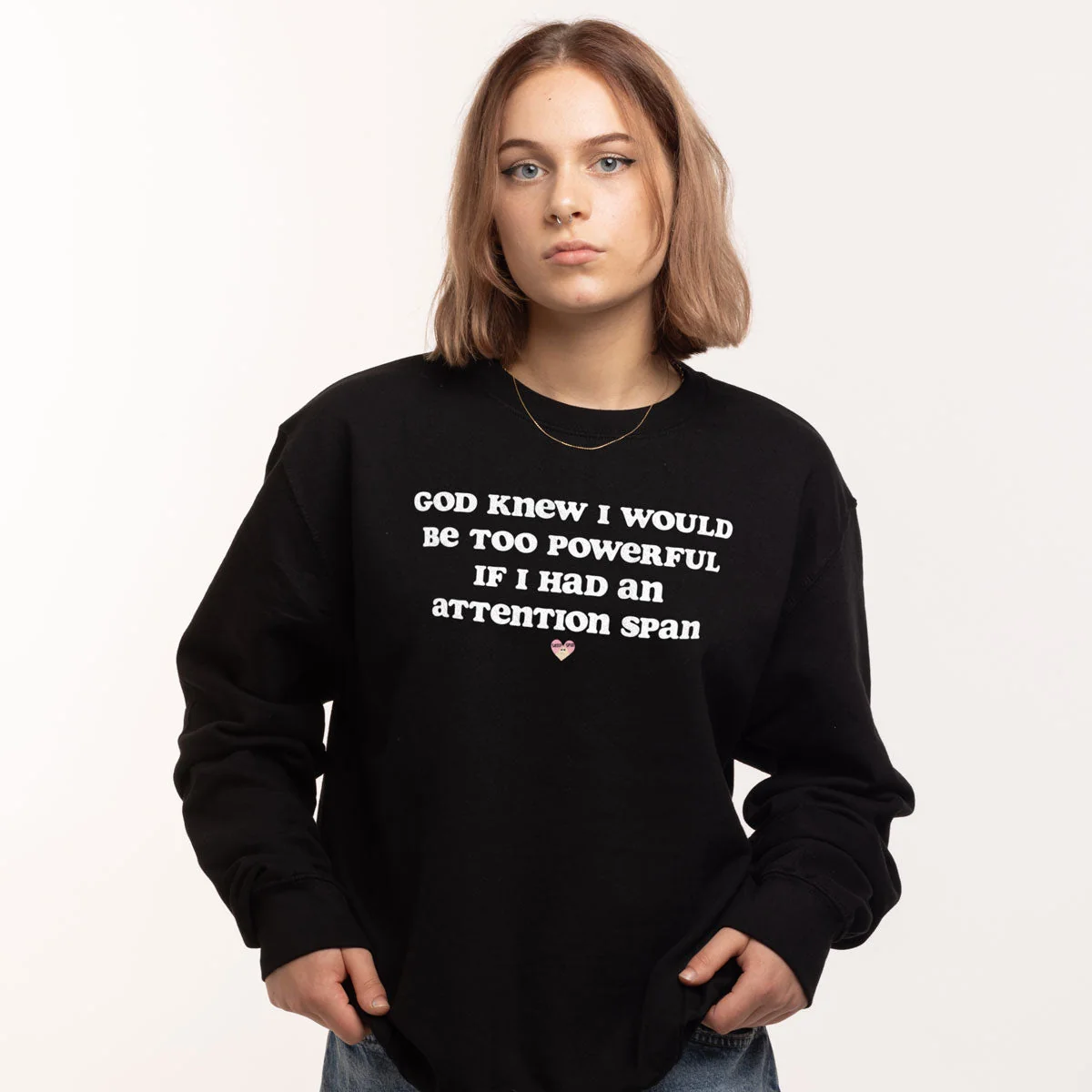 Ethically Manufactured Unisex Sweatshirt - Cute Print Detail