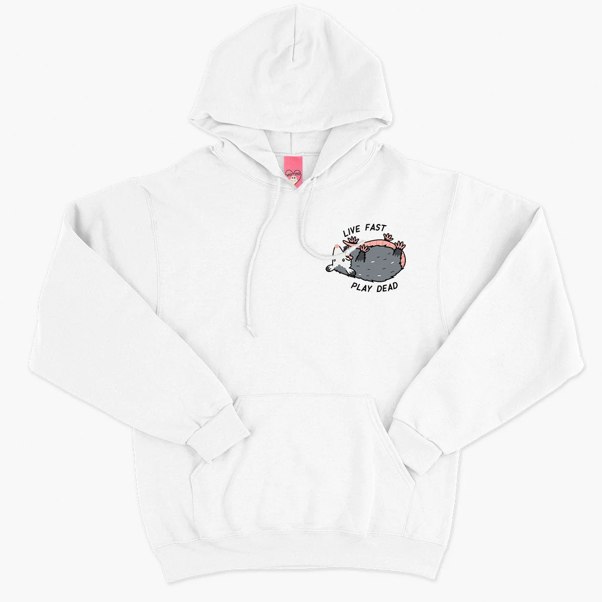 Possum Print Unisex Hoodie - Cute Graphic Sweatshirt