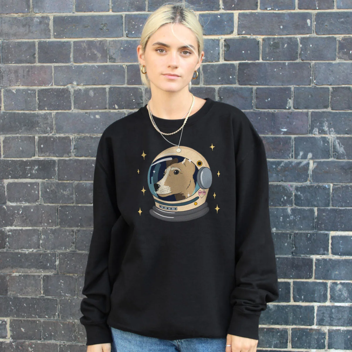 Galaxy Dog Print Sweatshirt for Ultimate Cosy Comfort