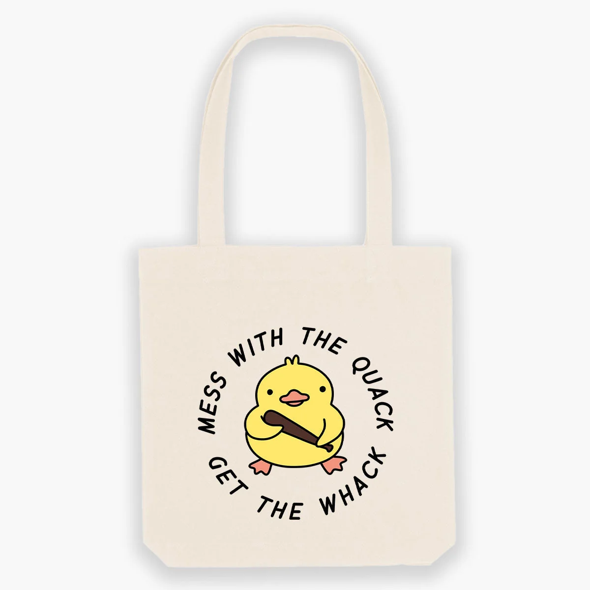 Sassy Quack Print Tote Bag - Eco-Friendly and Durable