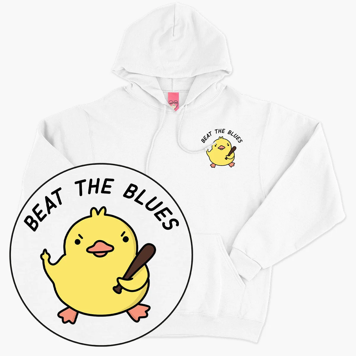 Eco-Friendly Printed Unisex Hoodie - Cute Print Detail