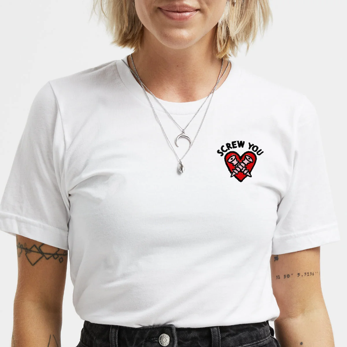 Embroidered Organic Cotton Unisex T-Shirt | Eco-Friendly
