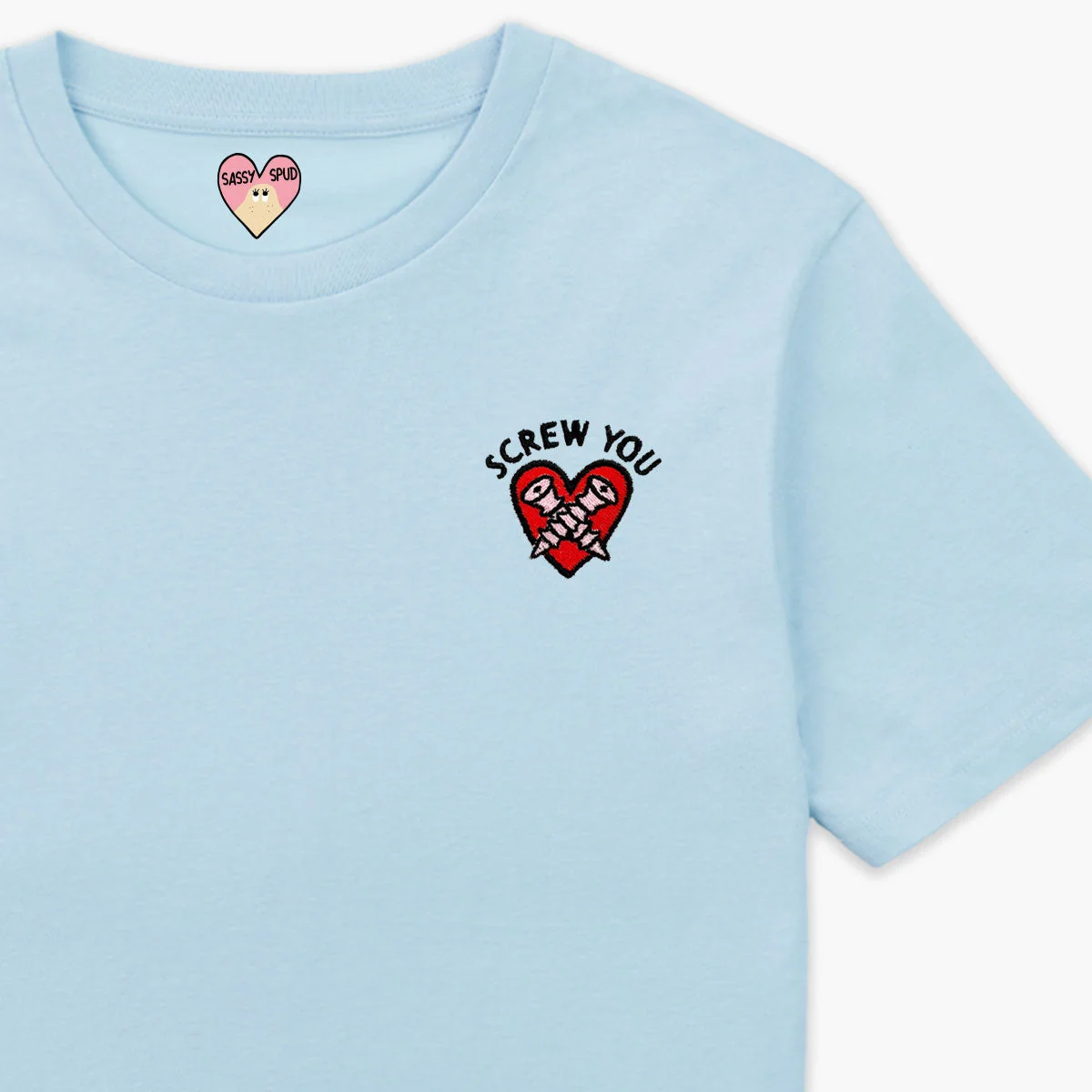 Embroidered Organic Cotton Unisex T-Shirt | Eco-Friendly