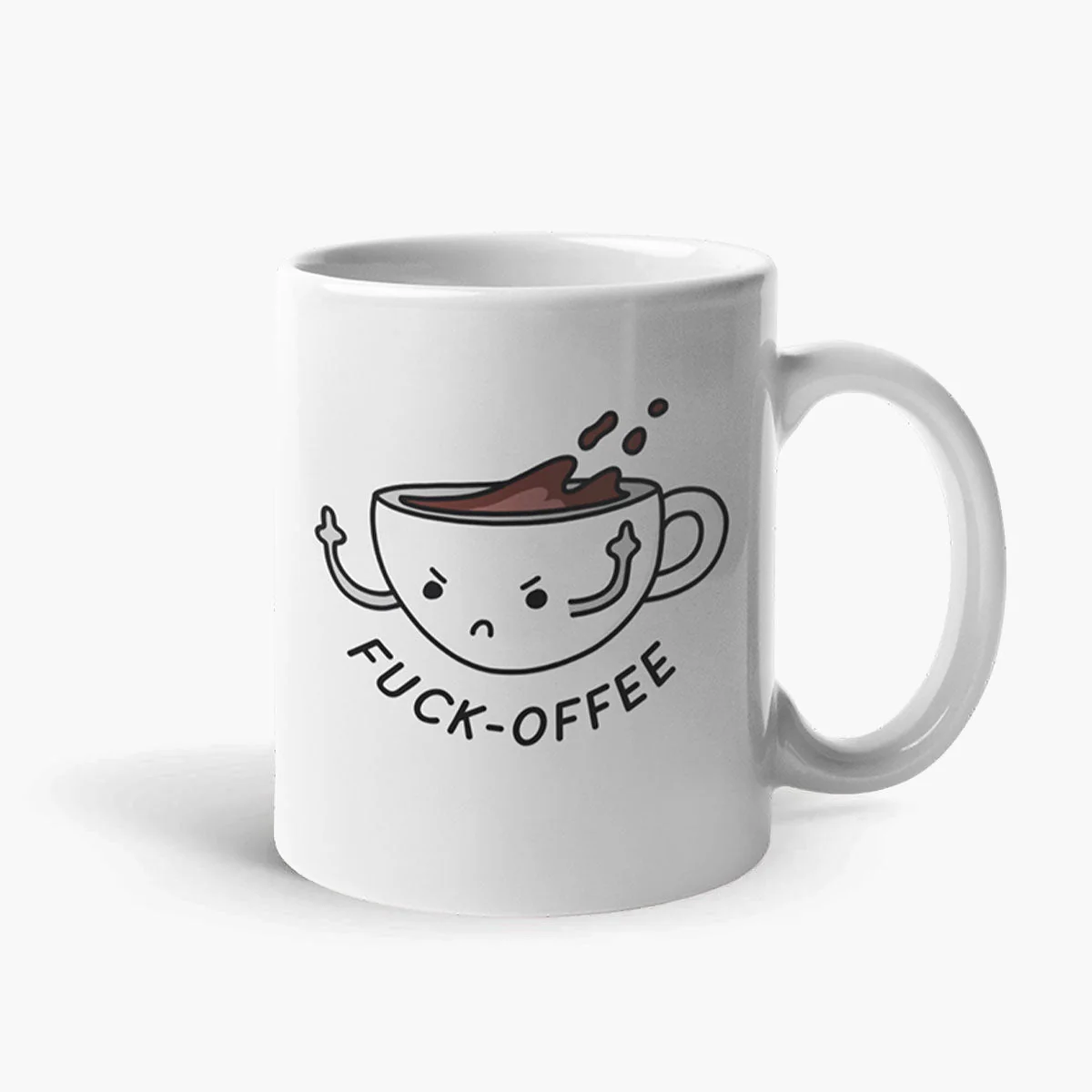 Sassy Spud Funny F*ck-offee White Coffee Mug