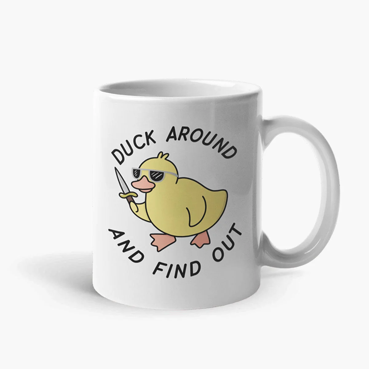 Funny Duck Coffee Mug - 11oz White Ceramic