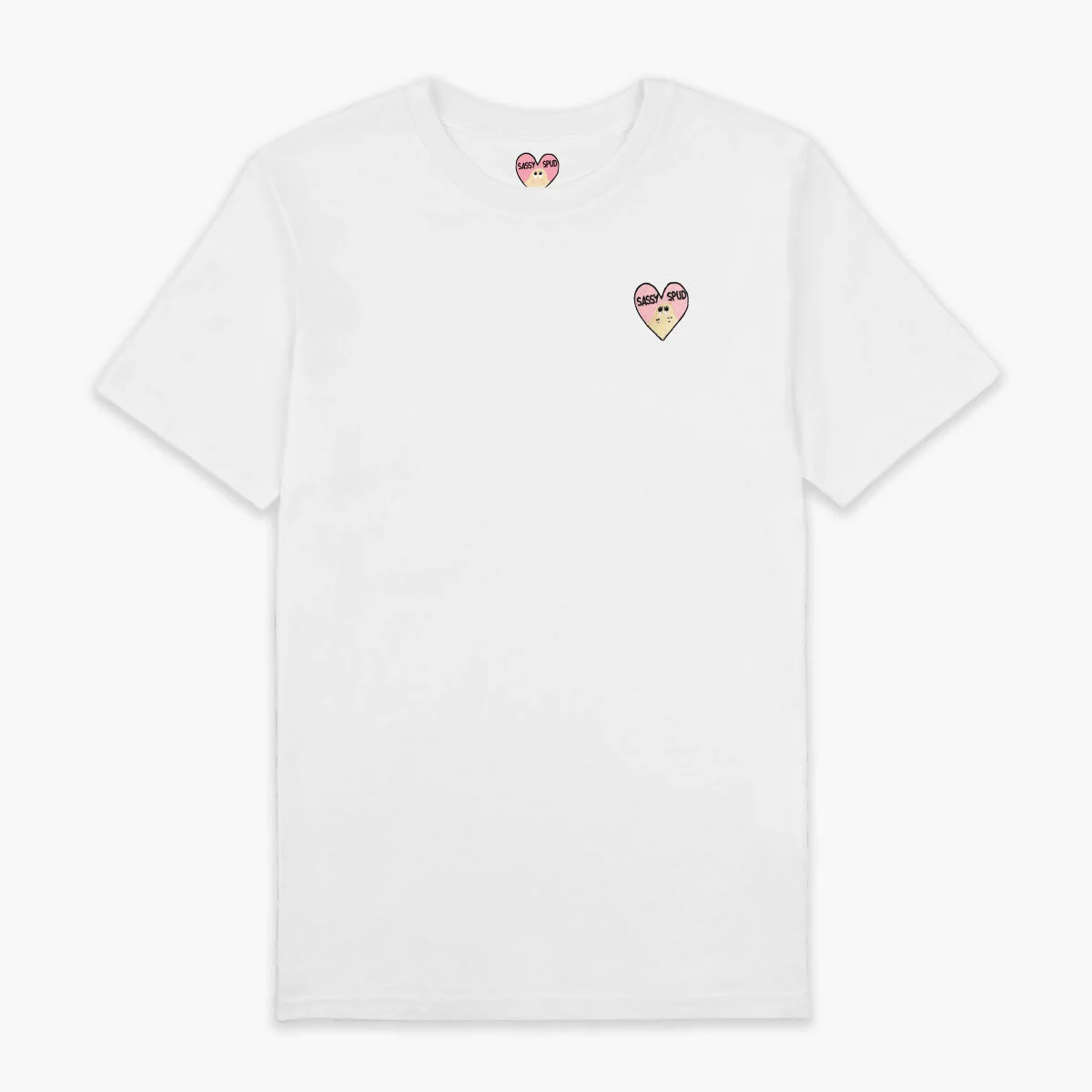 Organic Cotton Embroidered Unisex T-Shirt | Sassy Spud