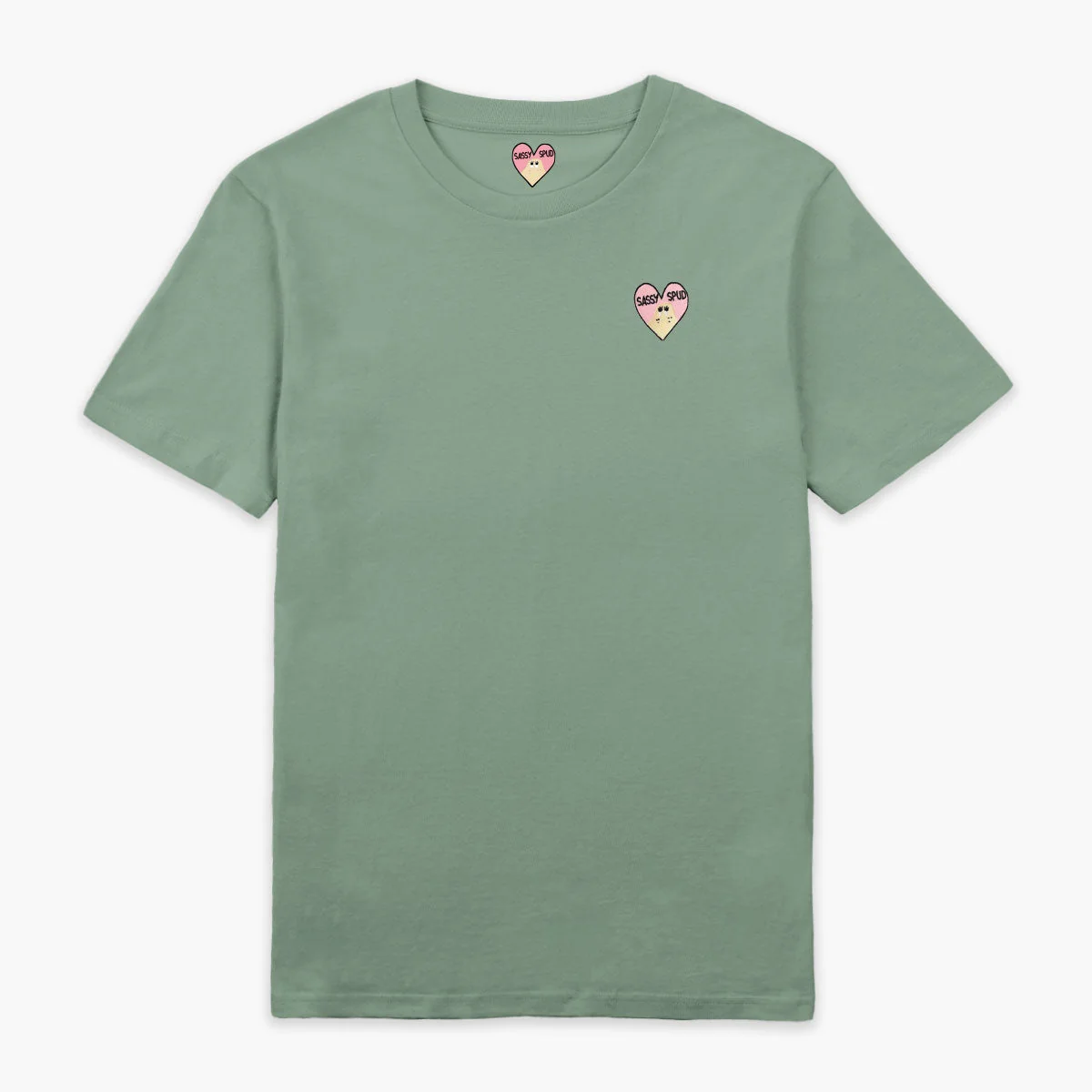 Embroidered Unisex Organic Cotton T-Shirt - Eco-Friendly