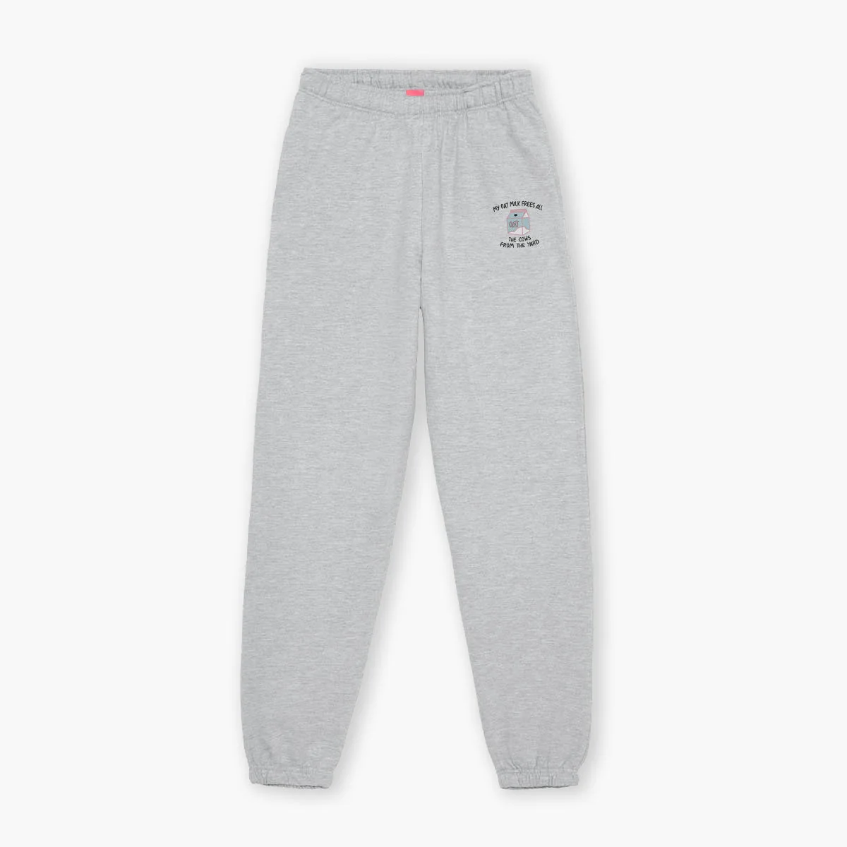Embroidered Oat Milk Joggers | Cosy Unisex Fit