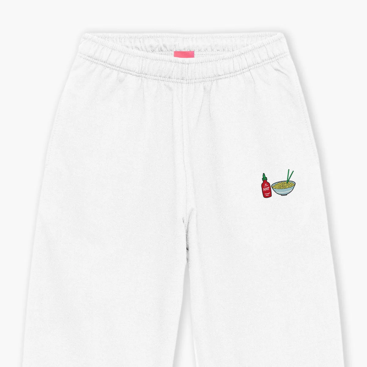 Embroidered Noodles Joggers - Cozy Unisex Fit