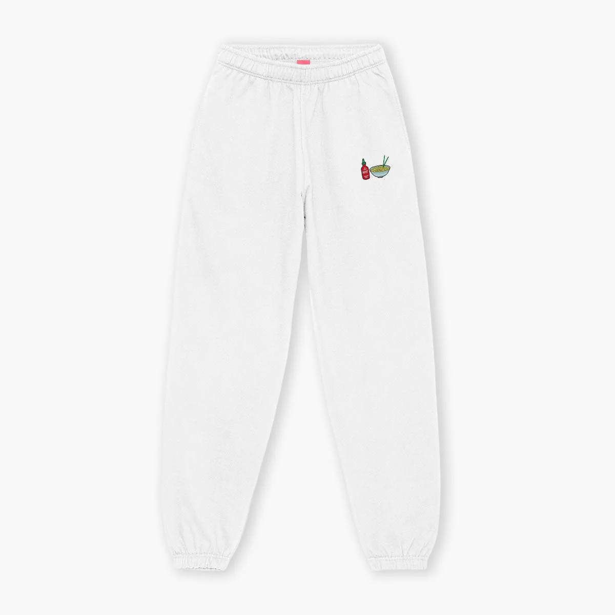 Embroidered Noodles Joggers - Cozy Unisex Fit