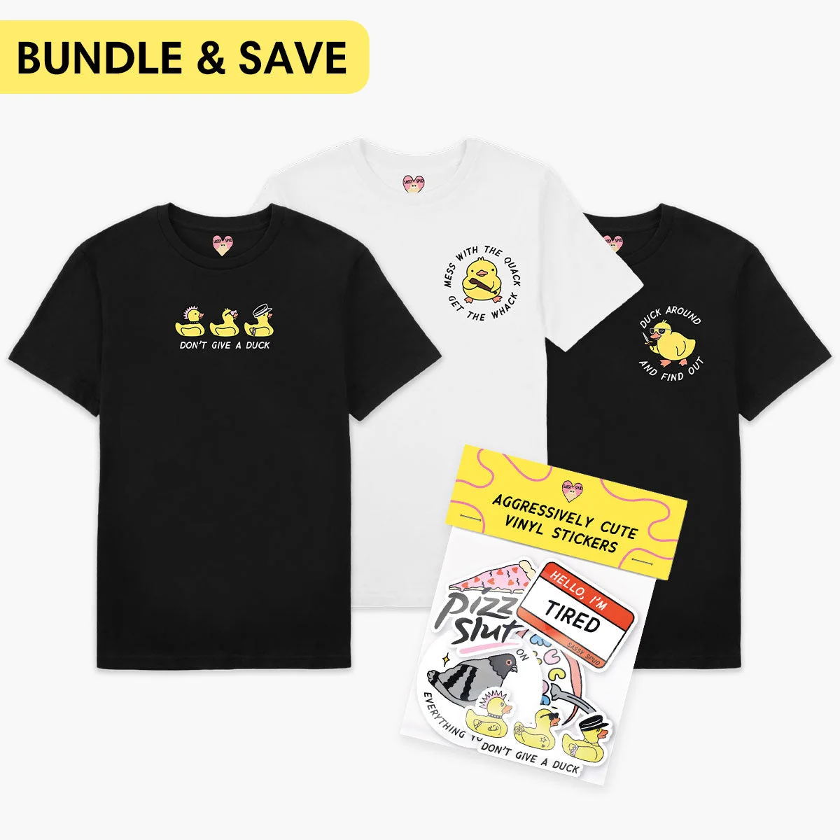 Sassy Duck Accessories Bundle - Cute & Aggressively Stylish